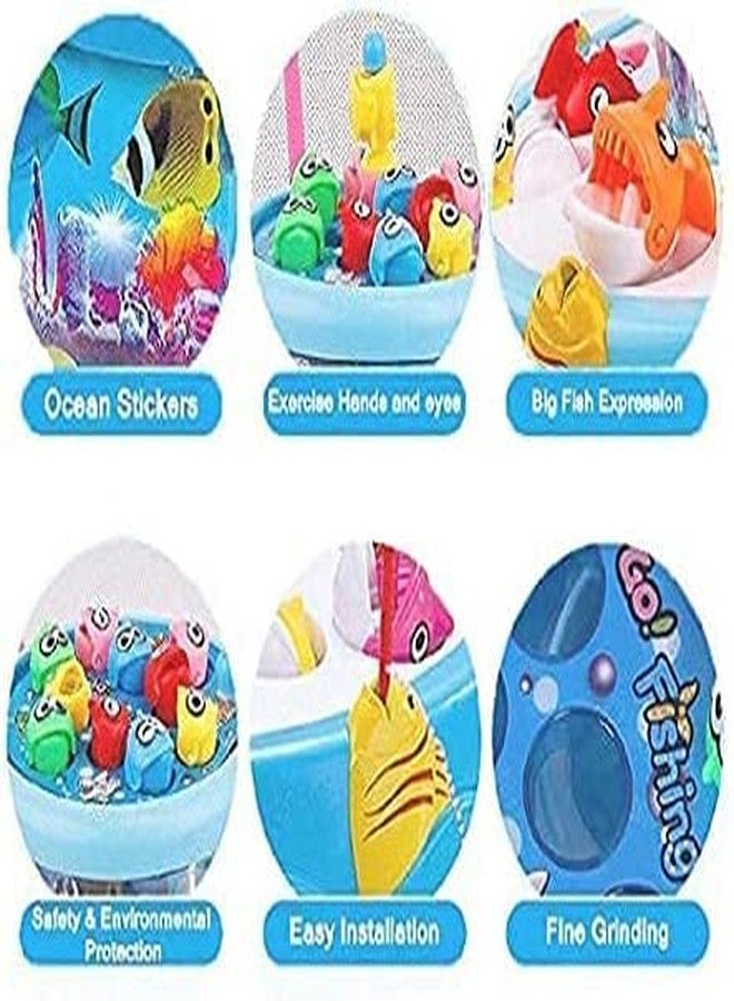 Velocious® Fishing Fish-Catching Game with 26 Piece Fishes, 2 Rotary Ponds and 4 Pods with Music and Light Function Multicolor - Image 4